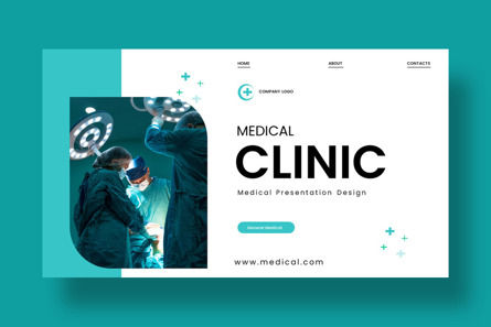 Medical Clinic Presentation Template, Dia 6, 13329, Medisch — PoweredTemplate.com