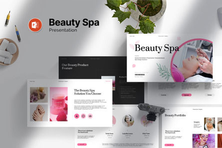 Beauty Spa Powerpoint Template, PowerPoint-Vorlage, 13330, Business — PoweredTemplate.com