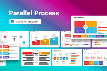 Parallel Process Keynote Template, Modele Keynote, 13333, Business — PoweredTemplate.com
