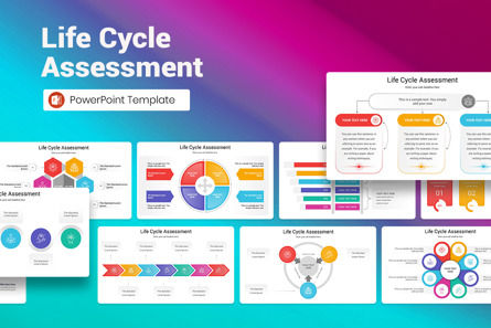 Life Cycle Assessment PowerPoint Template, PowerPoint Template, 13355, Business — PoweredTemplate.com