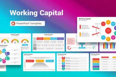 Working Capital PowerPoint Template, PowerPoint Template, 13365, Business — PoweredTemplate.com