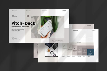 Pitch-Deck Google Slide Template, スライド 2, 13370, ビジネス — PoweredTemplate.com