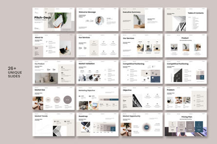 Pitch-Deck Google Slide Template, Diapositive 5, 13370, Business — PoweredTemplate.com