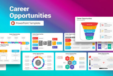 Career Opportunities PowerPoint Template, Modele PowerPoint, 13372, Business — PoweredTemplate.com