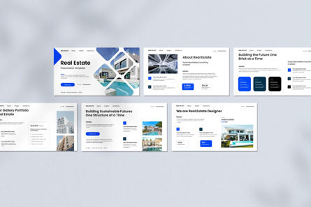 Real Estate Google Slide Template, Dia 3, 13377, Vastgoed — PoweredTemplate.com