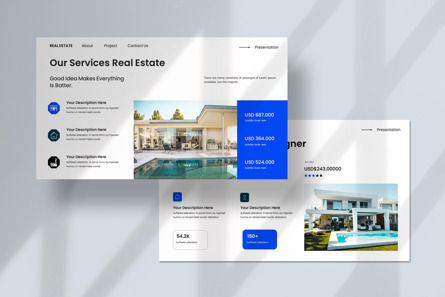 Real Estate Google Slide Template, Diapositive 5, 13377, Immobilier — PoweredTemplate.com