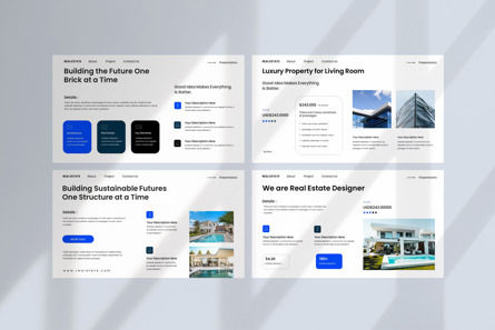 Real Estate Google Slide Template, 幻灯片 7, 13377, 建筑实体 — PoweredTemplate.com
