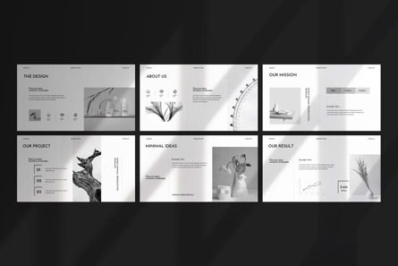 Simple Minimal Presentation Template, Diapositive 8, 13386, Business — PoweredTemplate.com