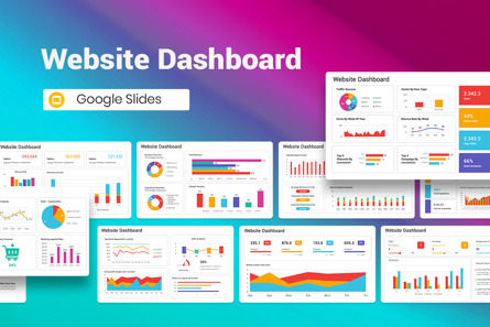 Website Dashboard Google Slides Template, Tema Google Slides, 13387, Bisnis — PoweredTemplate.com