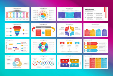 Marketing Control PowerPoint Template, Diapositiva 2, 13415, Negocios — PoweredTemplate.com