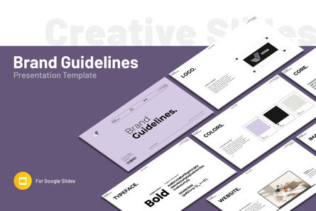 Brand Guideline Google Slides Template, Google Slides Thema, 13416, Business — PoweredTemplate.com