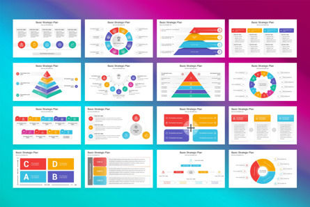 Basic Strategic Plan PowerPoint Template, Slide 2, 13420, Business — PoweredTemplate.com
