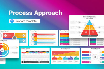 Process Approach Keynote Template, Keynote-sjabloon, 13421, Bedrijf — PoweredTemplate.com