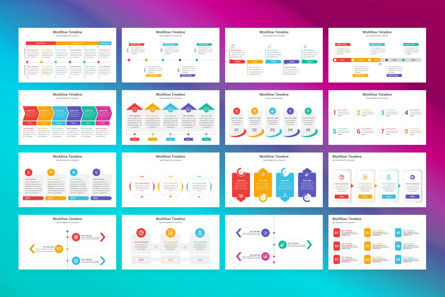 Workflow Timeline PowerPoint Template, Diapositive 2, 13422, Business — PoweredTemplate.com