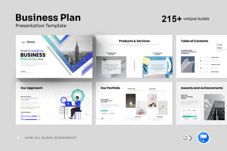 Business Plan Keynote Template, 苹果主题演讲模板, 13425, 商业 — PoweredTemplate.com