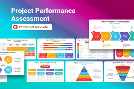 Project Performance Assessment PowerPoint Template, Modello PowerPoint, 13432, Lavoro — PoweredTemplate.com