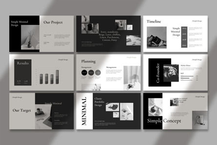 Simple Minimal Presentation Template, Diapositive 5, 13434, Business — PoweredTemplate.com