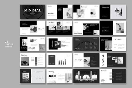 Simple Minimal Presentation Template, Diapositiva 8, 13434, Negocios — PoweredTemplate.com