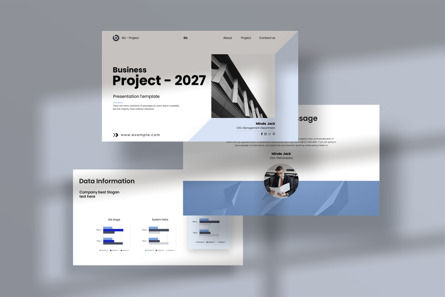 Business Project Presentation Template, Slide 3, 13435, Bisnis — PoweredTemplate.com