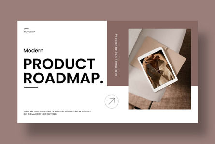 Modern Product Roadmap Presentation Template, Deslizar 7, 13436, Negócios — PoweredTemplate.com