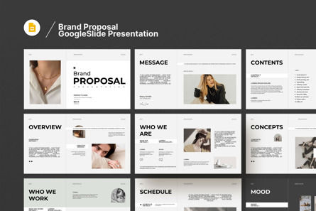Brand Proposal Google Slides Presentation, Tema Google Slides, 13437, Bisnis — PoweredTemplate.com