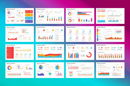 Website Dashboard PowerPoint Template, Diapositive 2, 13442, Business — PoweredTemplate.com
