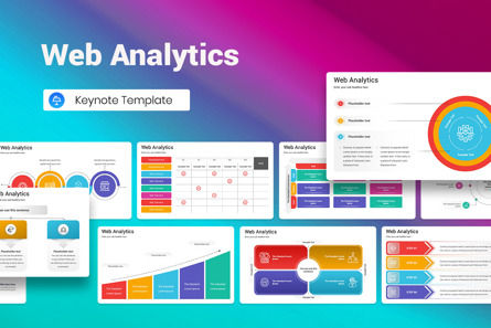 Web Analytics Keynote Template, Keynote Template, 13447, Business — PoweredTemplate.com