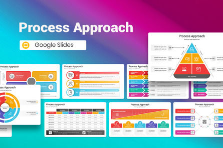 Process Approach Google Slides Template, Tema Google Slides, 13449, Bisnis — PoweredTemplate.com