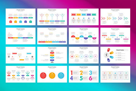 Phased Timeline PowerPoint Template, Slide 2, 13459, Lavoro — PoweredTemplate.com
