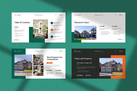 Real Estate PowerPoint Template, Diapositive 3, 13461, Immobilier — PoweredTemplate.com