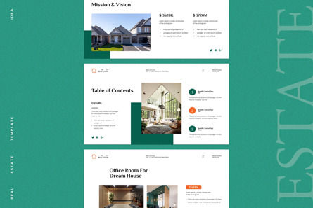 Real Estate PowerPoint Template, Diapositive 5, 13461, Immobilier — PoweredTemplate.com