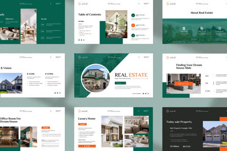 Real Estate PowerPoint Template, Diapositive 7, 13461, Immobilier — PoweredTemplate.com
