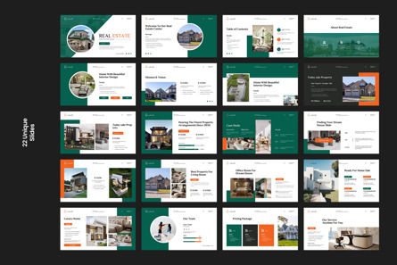 Real Estate PowerPoint Template, Diapositive 8, 13461, Immobilier — PoweredTemplate.com