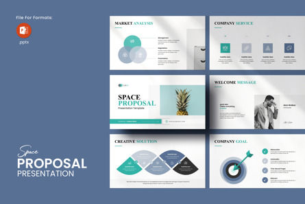 Space Proposal PowerPoint Template, Modelo do PowerPoint, 13470, Negócios — PoweredTemplate.com