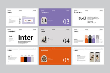 Brand Guidelines PowerPoint Template, Slide 6, 13479, Lavoro — PoweredTemplate.com