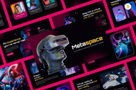 Metaspace - Virtual Reality and Mataverse Google Slide, Google Presentaties-thema, 13485, Bedrijf — PoweredTemplate.com