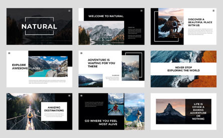 Natural - Adventure and Nature Powerpoint, Slide 2, 13491, Bisnis — PoweredTemplate.com