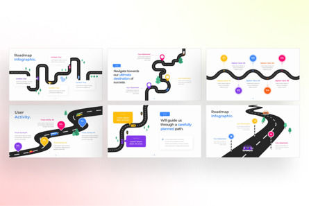 Roadmap Journey PowerPoint - Infographic Template, 幻灯片 2, 13492, 商业 — PoweredTemplate.com
