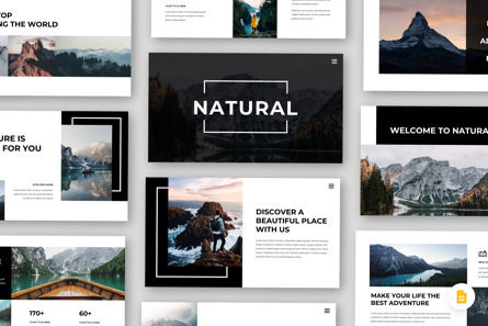 Natural - Adventure and Nature Google Slide, Google 슬라이드 테마, 13496, 비즈니스 — PoweredTemplate.com