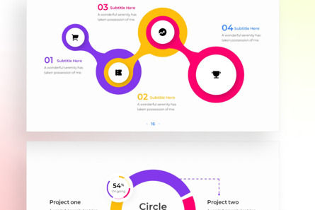 Circle Timeline PowerPoint - Infographic Template, Diapositiva 4, 13502, Negocios — PoweredTemplate.com