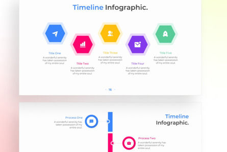 Timeline PowerPoint - Infographic Template, スライド 4, 13503, ビジネス — PoweredTemplate.com