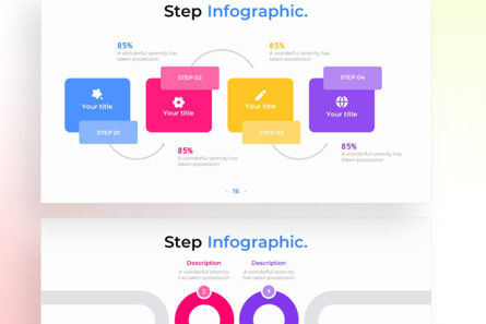 Creative Step PowerPoint - Infographic Template, Deslizar 4, 13509, Negócios — PoweredTemplate.com