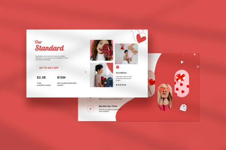 Sweet Valentine Powerpoint Template, Slide 3, 13512, Holiday/Special Occasion — PoweredTemplate.com