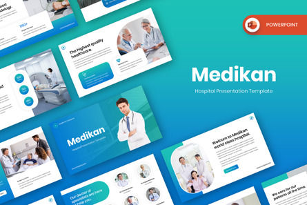 Medikan - Hospital Powerpoint Template, PowerPointテンプレート, 13515, 医療 — PoweredTemplate.com