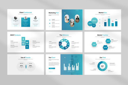 Pitch Deck Presentation Template, Diapositive 8, 13528, Business — PoweredTemplate.com
