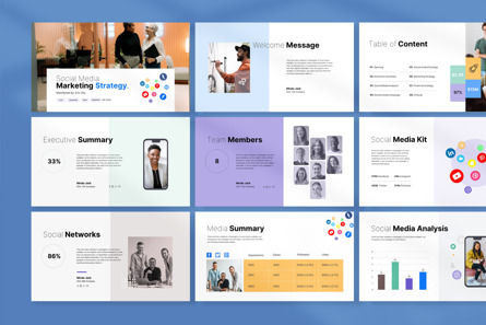 Digital Marketing Strategy Template, Diapositive 2, 13533, Business — PoweredTemplate.com