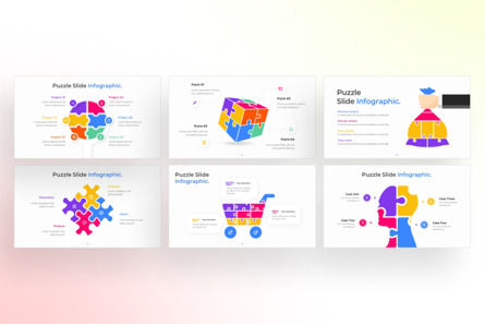 Puzzle PowerPoint - Infographic Template, スライド 2, 13542, ビジネス — PoweredTemplate.com