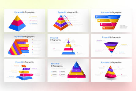 Pyramid PowerPoint - Infographic Template, スライド 3, 13543, 3D — PoweredTemplate.com