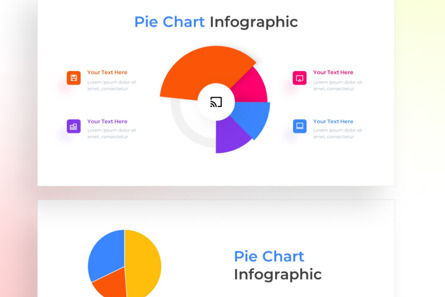 Pie Chart PowerPoint - Infographic Template, Folie 4, 13544, Business — PoweredTemplate.com