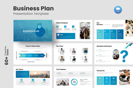 Business Plan Keynote Template, Keynote Template, 13548, Business — PoweredTemplate.com